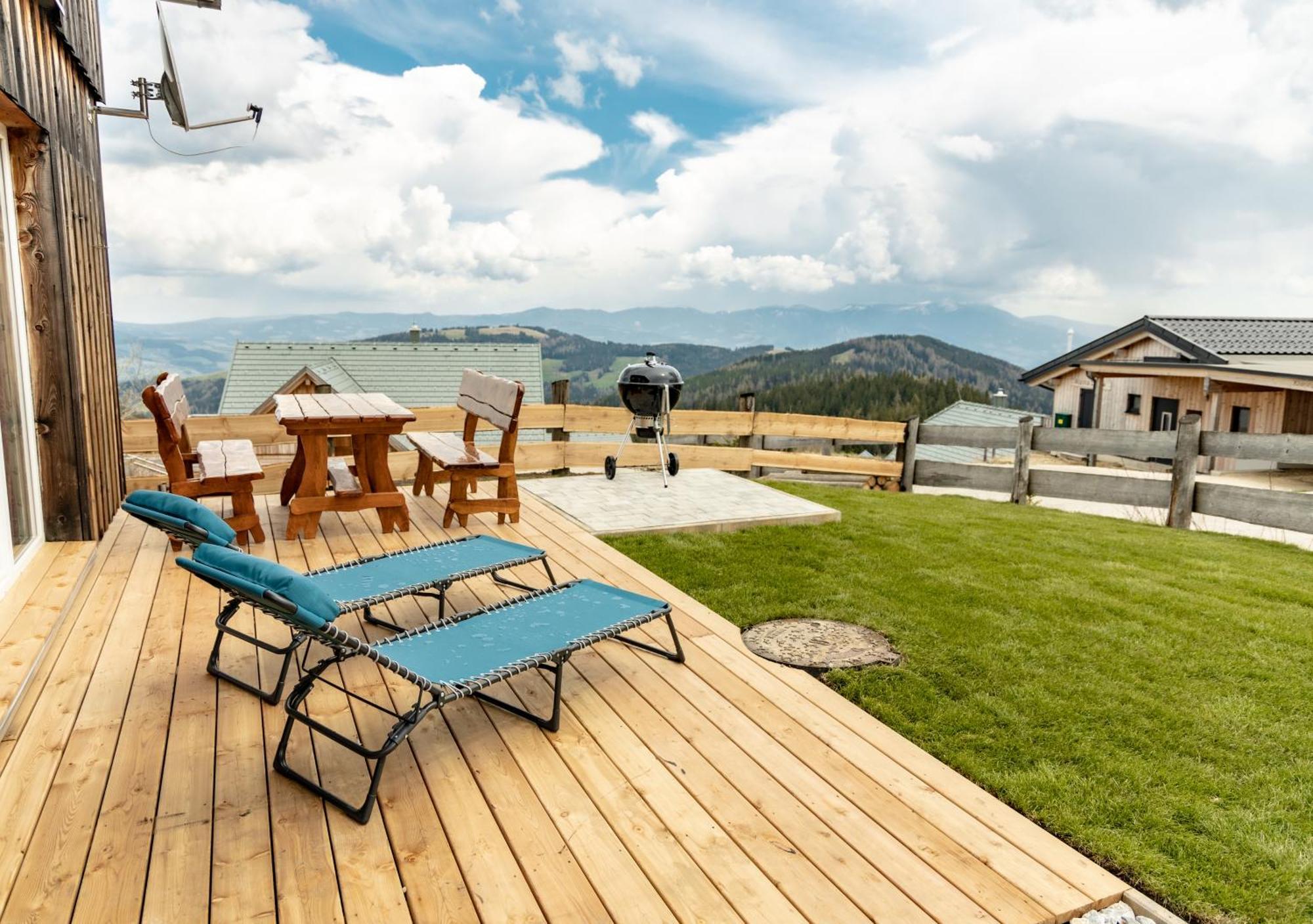 1A Chalet Eck - Wandern, Grillen, Panorama Sauna! Klippitztorl Exterior photo